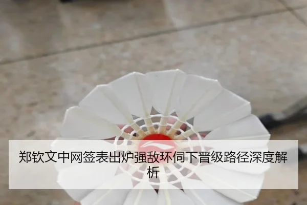 郑钦文中网签表出炉强敌环伺下晋级路径深度解析